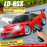 Ldrc 1803 1:18 Nsx Rtr 2.4G Proportionele Rwd Esp Gyro Led Verlichting Drifting Drift Rc Race Auto Hobby Model Speelgoed Rtr