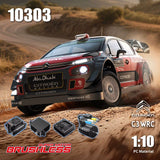 -Mjx Hyper Go 10303 1:10 C3 World Rally Auto Model 60 Km/h Borstelloze 4wd Rc Hoge Snelheid AllRoad Car Rtr