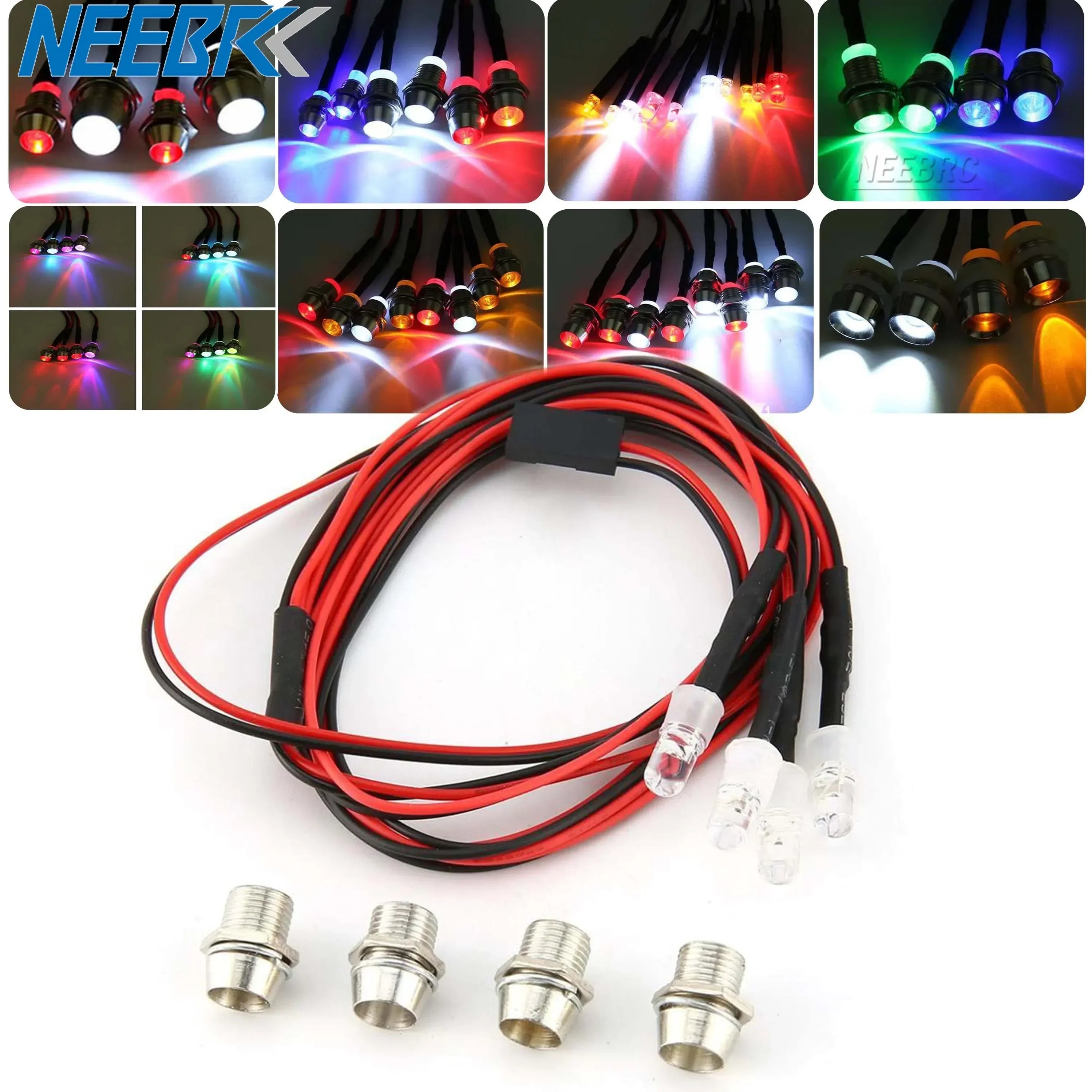 RC LED-lichtset koplamp + achterlicht